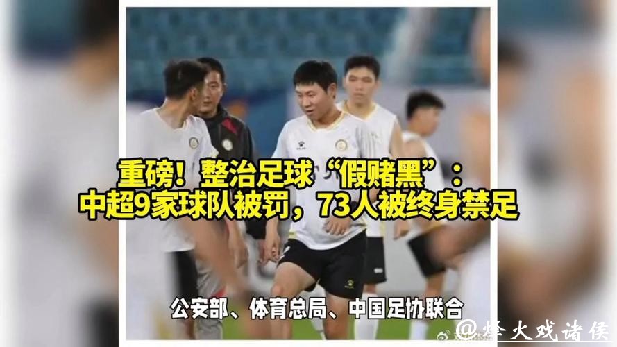 足坛“反赌扫黑”落下重锤：中超九支球队新赛季遭罚分，73人终身禁足
